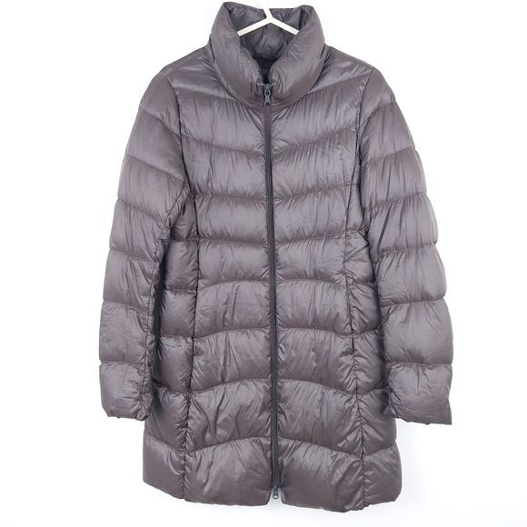 Jackets & Blazers - Uniqlo Dark Brown Ultra Light Down Jacket Coat Size Small Approx UK 8